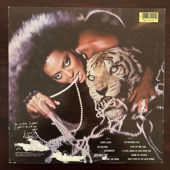 Diana Ross - Eaten Alive Vinyl LP US Press