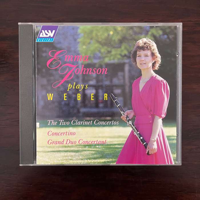 Emma Johnson plays Weber - The Two Clarinet Concertos CD UK Press