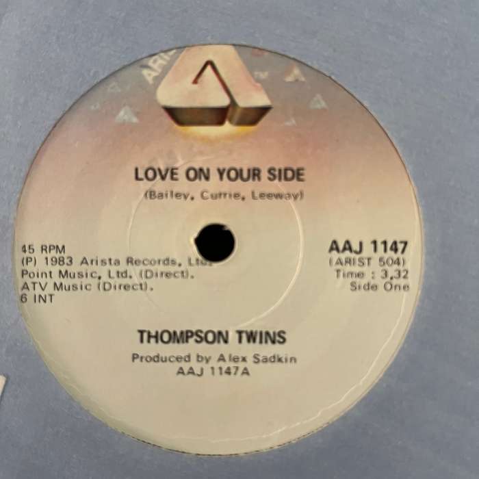 Thompson Twins - Love On Your Side Vinyl 7 Inch Single Rare Zimbabwe Press