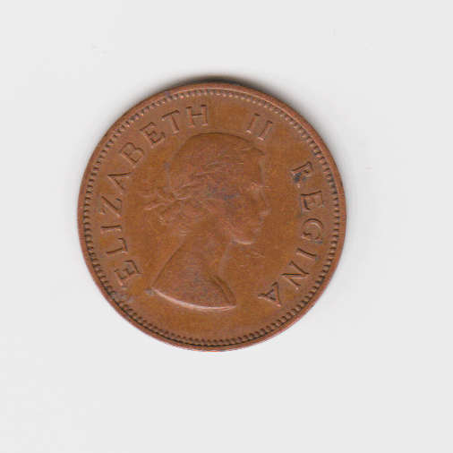 UNION OF SOUTH AFRICA - ½ Penny - QUEEN ELIZABETH II 198 Bronze