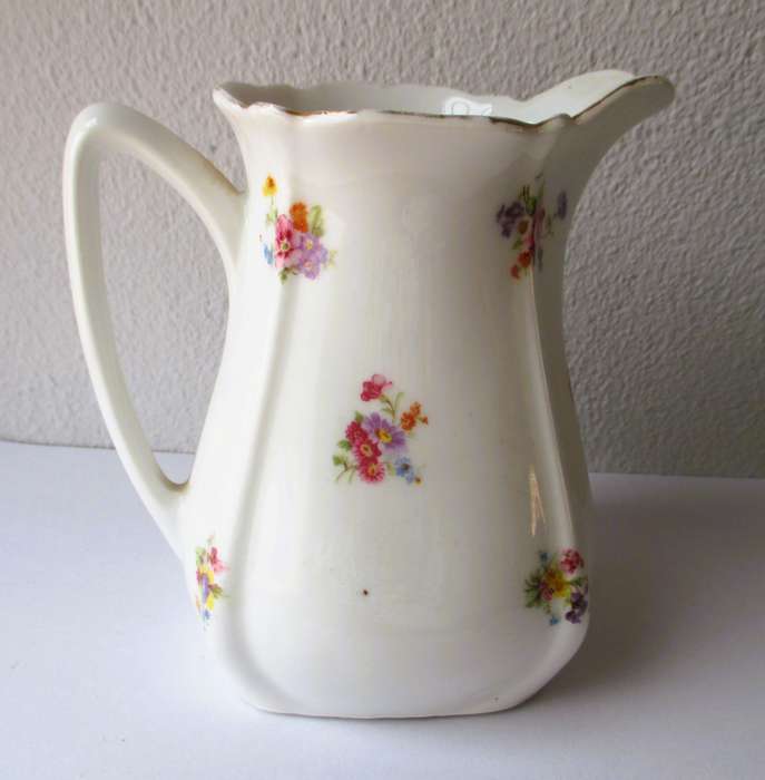 Two Vintage fine Porcelain, Rare Silesia Germany Pitcher and Bowl. 120mm high, 180mm diameter.