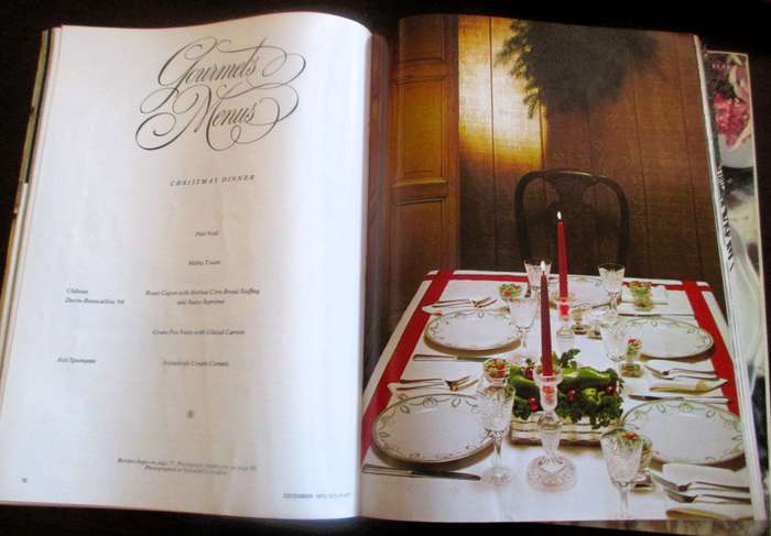 Vintage Gourmet Magazine,  Dec 1972, October 1980  As per photo.