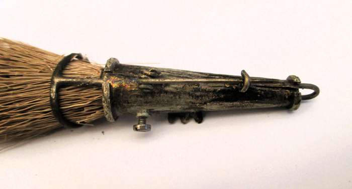 Vintage Gamsbart Hat Pin Horse Hair, Oktoberfest Hat German Bavarian Folk  140mm