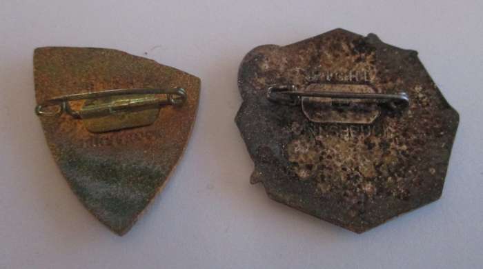 Lot of 2 Alpine SKI Austria Tyrol 1950-60 enamel badges