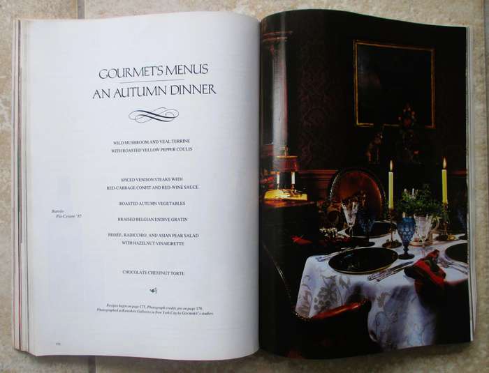 Vintage 1990 October, Gourmet Magazine of good Living. 296p