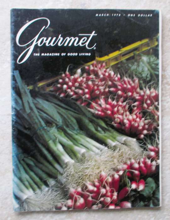 Vintage 1978 March, Gourmet Magazine of good Living. 124p