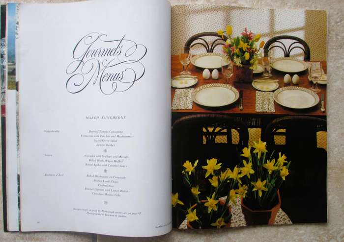 Vintage 1978 March, Gourmet Magazine of good Living. 124p