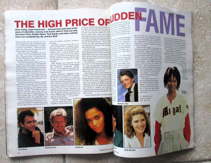 Vintage 1989 May, Cosmopolitan Magazine.