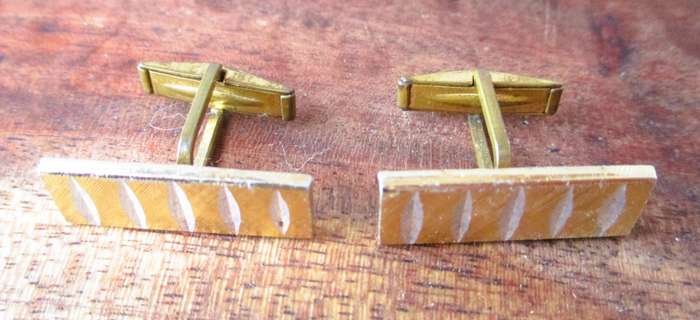 Vintage gold color cufflinks