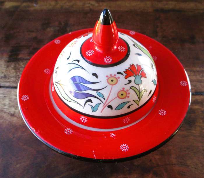 Turkish Ceramic Special Relief Bon bon Dish 15 Cm