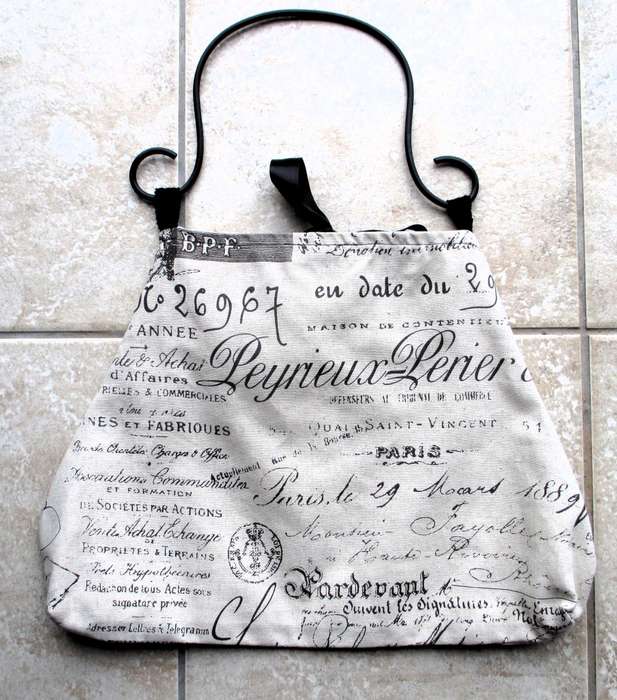 Handmade Marilyn Monroe Material Tote Bag with iron handle. 450x35xmm