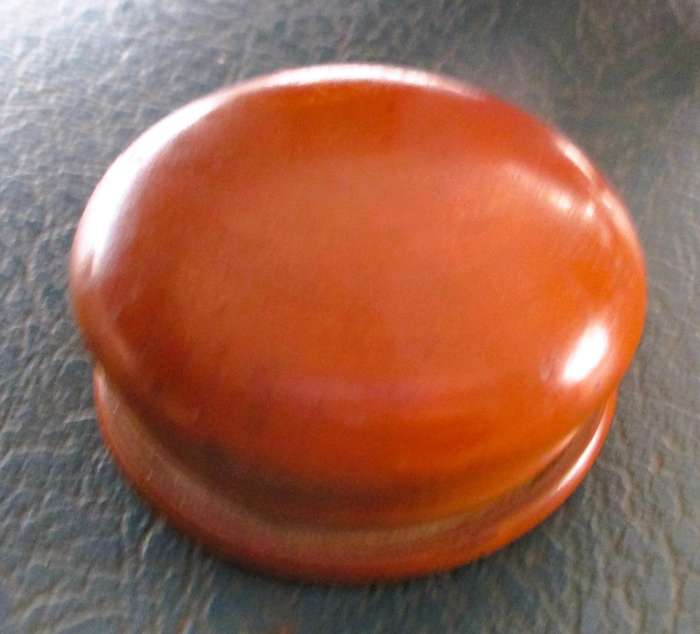 Vintage~handmade small wooden trinket holder. 45x15mm