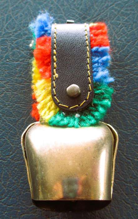 Vintage~Souvenir Swiss Brass Cow Bell 10cm