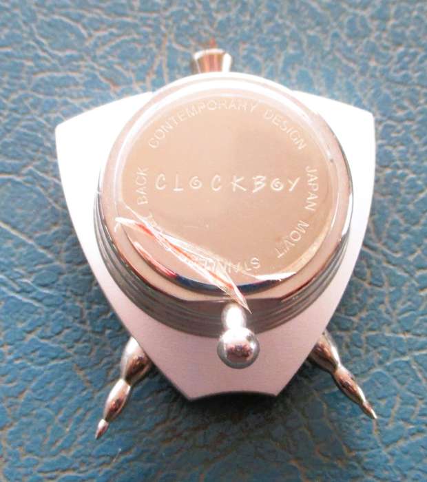 RARE! / Vintage "2CAN Clockboy mini table clock / desk clock (contemporary design) Working. 50x50mm