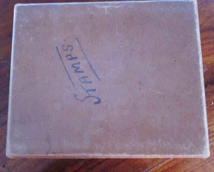 Box Of Used Stamp Collection