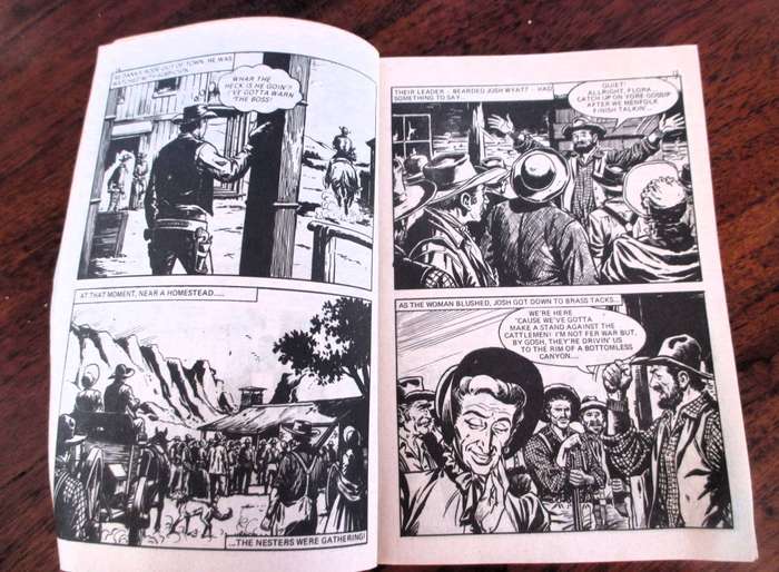 Leisure Western Libraries No 14, Danny's Law, Western comic book.