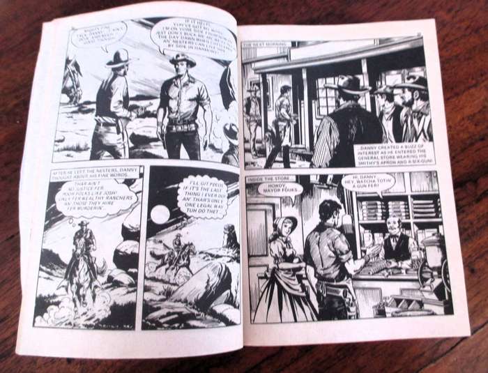 Leisure Western Libraries No 14, Danny's Law, Western comic book.