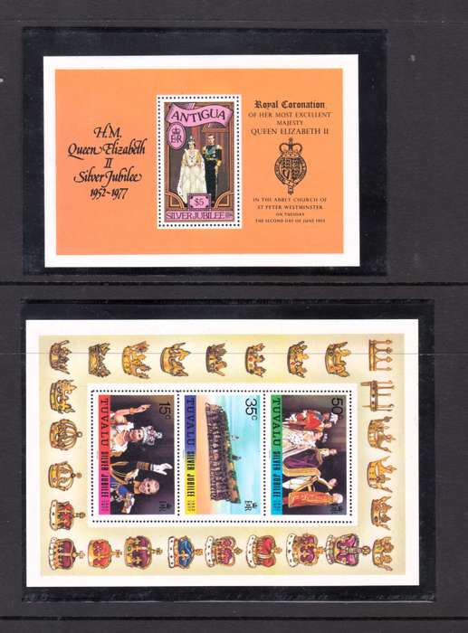 1977 Elizabeth II (1952-2022) EraSilver Jubilee  Anguilla and Bahama Stamp Block Mint.