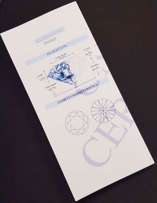 0.50Cts Diamond**Certified**  J/VS2Natural Loose  Natural