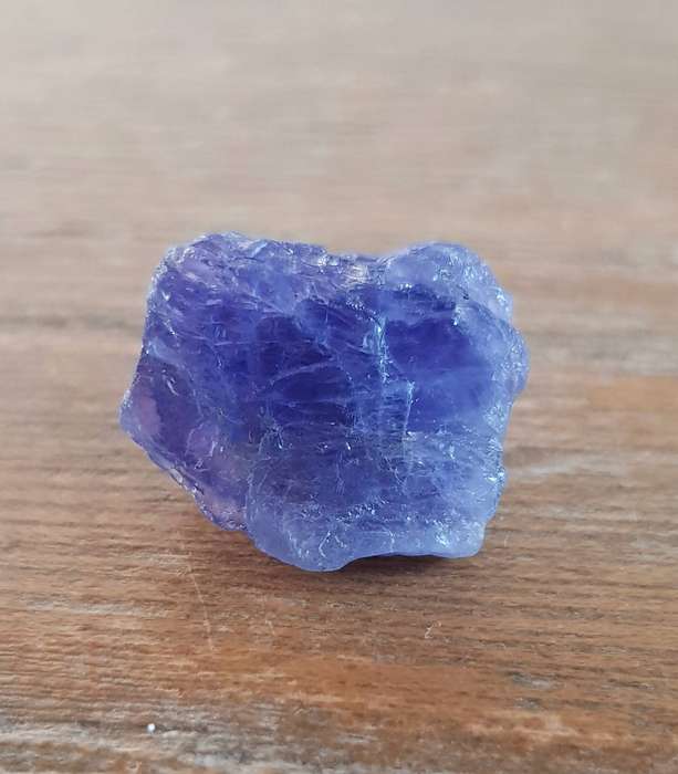 TANZANITE 25.41Cts. NATURAL VIOLET BLUE  ROUGH