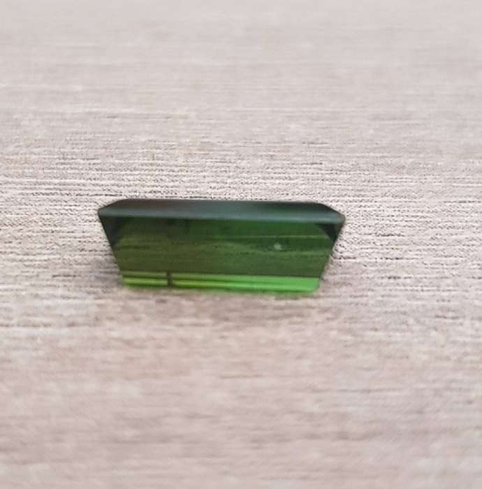 1.37ct Green Tourmaline VS Baguette 9.3x4.5mm  Nigeria