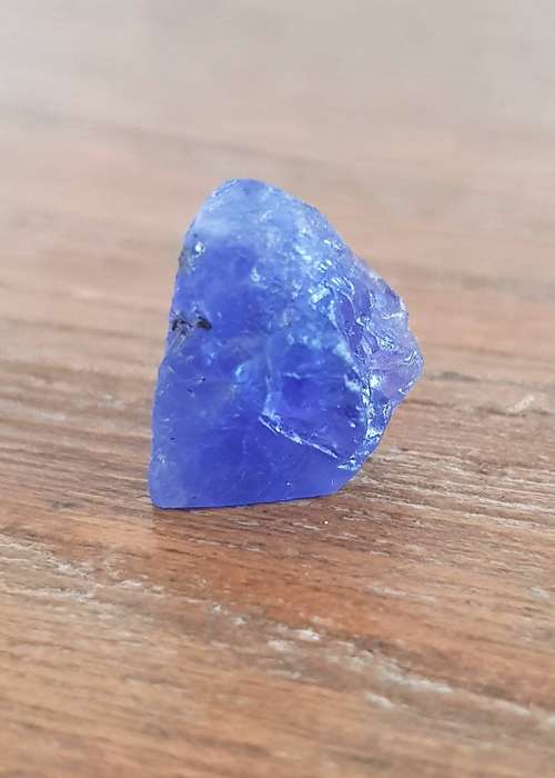 TANZANITE 24.49Cts. NATURAL VIOLET BLUE  ROUGH