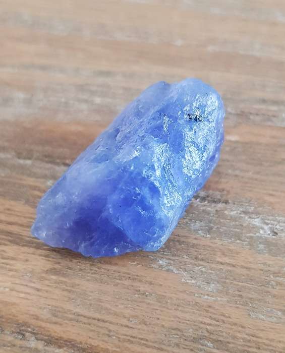 TANZANITE 36.77Cts. NATURAL VIOLET BLUE  ROUGH
