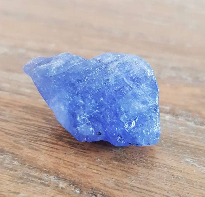 TANZANITE 36.77Cts. NATURAL VIOLET BLUE  ROUGH