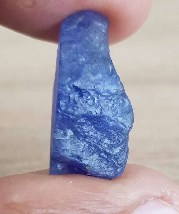 TANZANITE 25.95Cts. NATURAL VIOLET BLUE  ROUGH