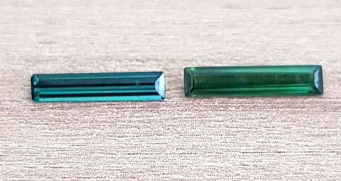 1.80ct Blue/Green Tourmaline VS Baguette Natural Gemstone