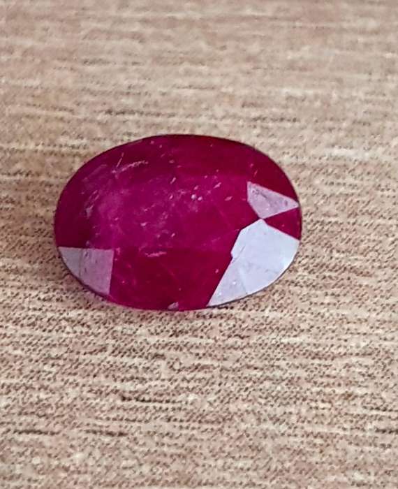 1.40Ct. Ruby Purplish Red Oval Natural Gemstone Heated Only Winza,Tanzania