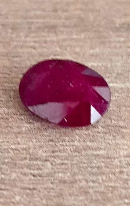 1.40Ct. Ruby Purplish Red Oval Natural Gemstone Heated Only Winza,Tanzania