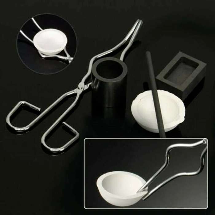 5pcs Graphite Crucible Set,Gold Ingot Mold Set Jewelry Design
