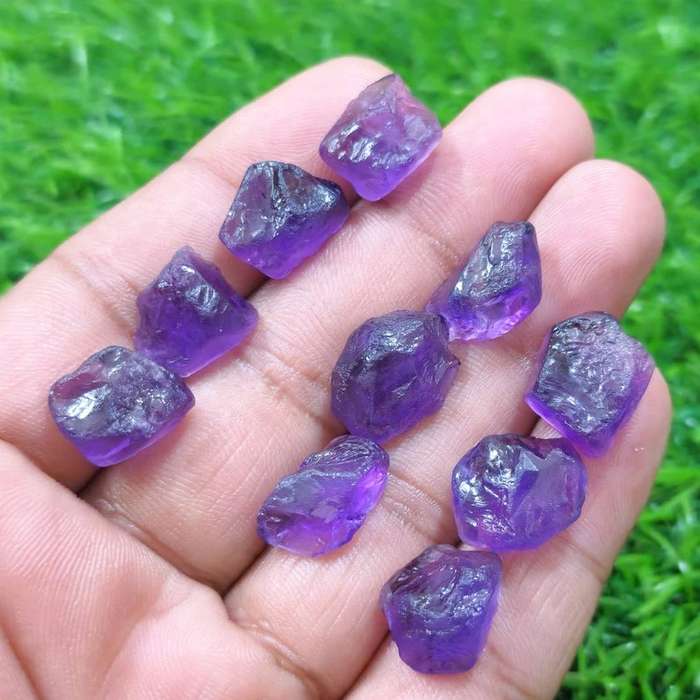 Amethyst Rough Kanela ,Size 13-16 MM Fantastic Quality ,Natural Purple Amethyst Gemstone