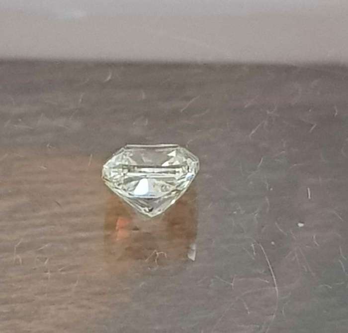 0.55cts Diamond Cushion Cut VS1 / I Fancy Yellow**Certified**