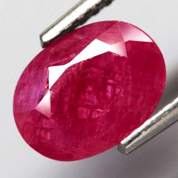 1.14Ct. Ruby Purple Red Oval Normal Heated Winza,Tanzania Natural Gemstone