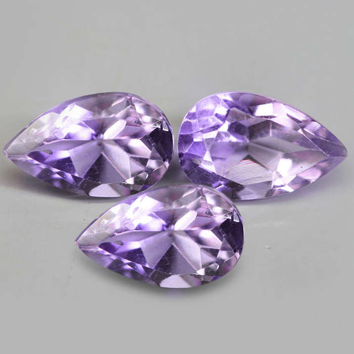 2.13Ct. Amethyst Purple Pear Cut Brazil Beautiful For Your Jewelry! Natural