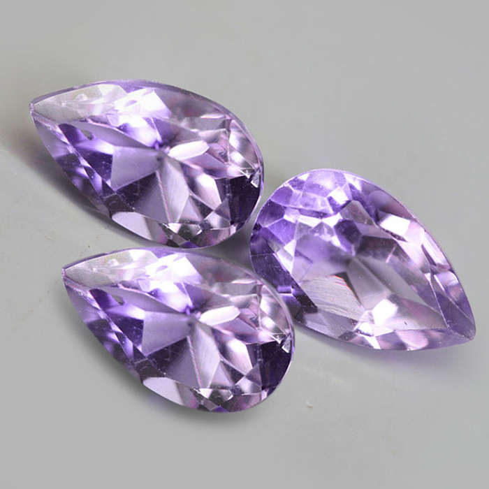 2.13Ct. Amethyst Purple Pear Cut Brazil Beautiful For Your Jewelry! Natural