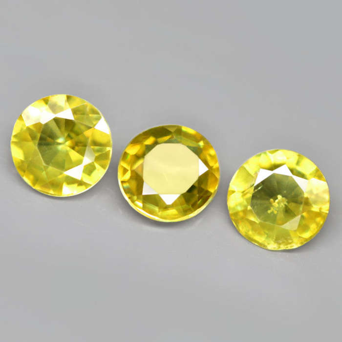 1.42Ct. Sphene Yellowish Green Round Madagascar Ravishing!Natural Gemstone