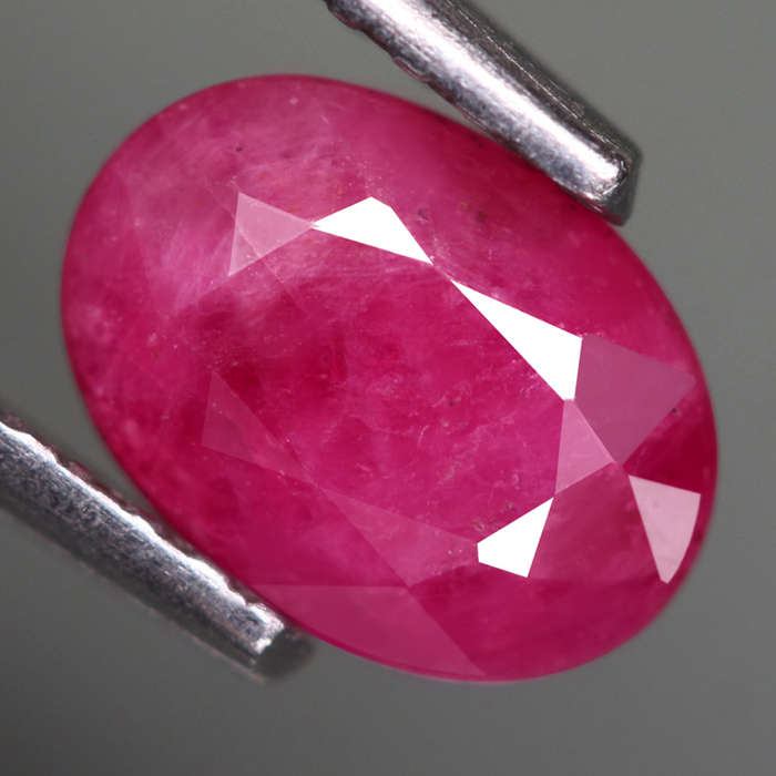 1.04Ct.  Gemstone Ruby Reddish Pink Oval Winza,Tanzania Ravishing! Normal Heated
