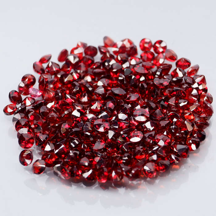 Red Mozambique Garnet 1Pcs/0.028Ct.Round 1.7 mm.Outstanding! Natural