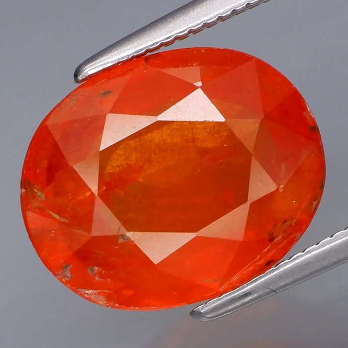 6.04Ct Mandarin Orange Spessartite Garnet.Best Color! Natural Fire Namibian