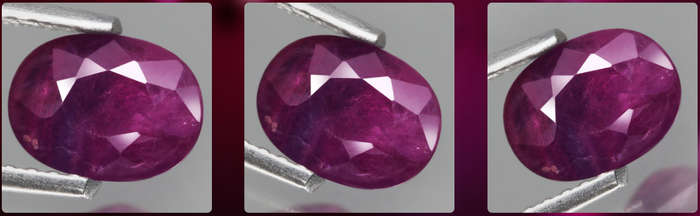 1.48Ct. Ruby Purplish Red Oval Winza,Tanzania Gem Ravishing Colour Normal Heated