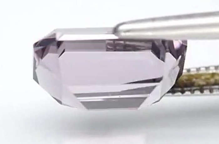 2.04ct Purple Scapolite  9.5x6.5mm VVS Octagon Natural - Tanzania Gem