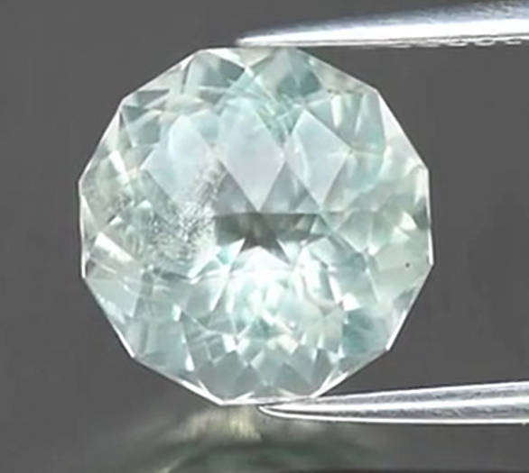 Green Amethyst Custom Rose Cut 4.15ct 10.5x10.5mmNatural  - Brazil Gemstone