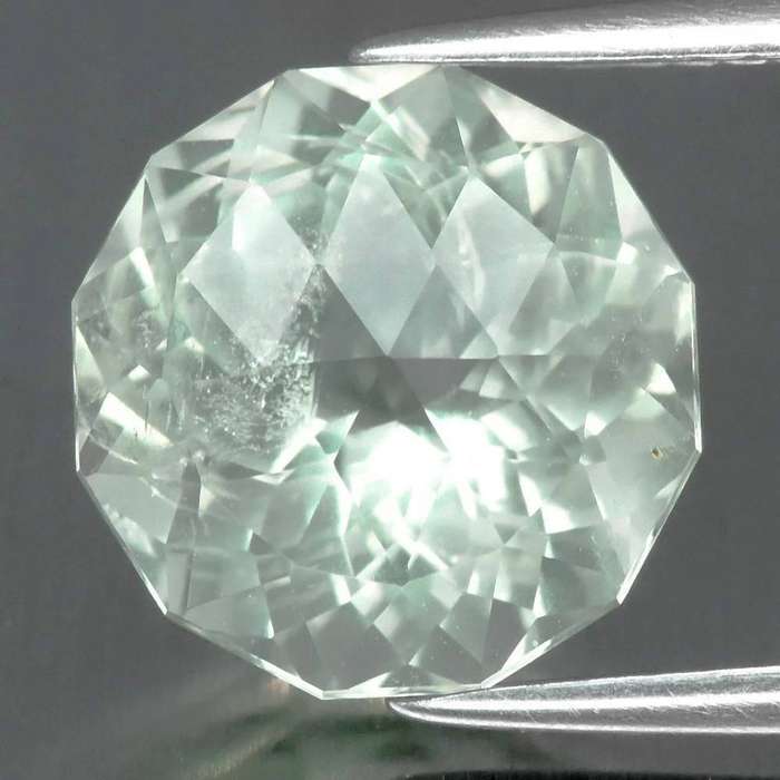 Green Amethyst Custom Rose Cut 4.15ct 10.5x10.5mmNatural  - Brazil Gemstone