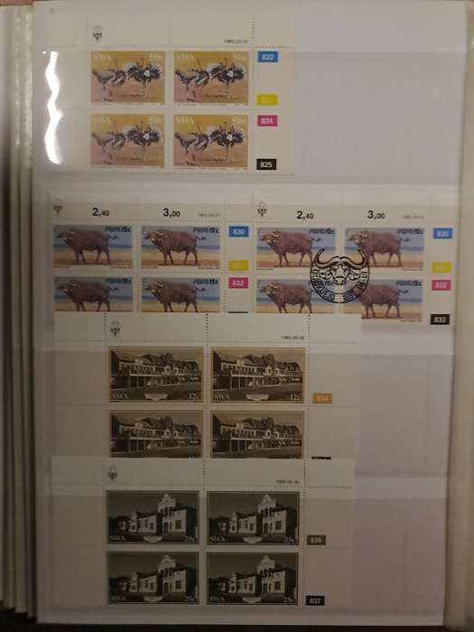 South West Africa - Control Blocks - Between no 407-553