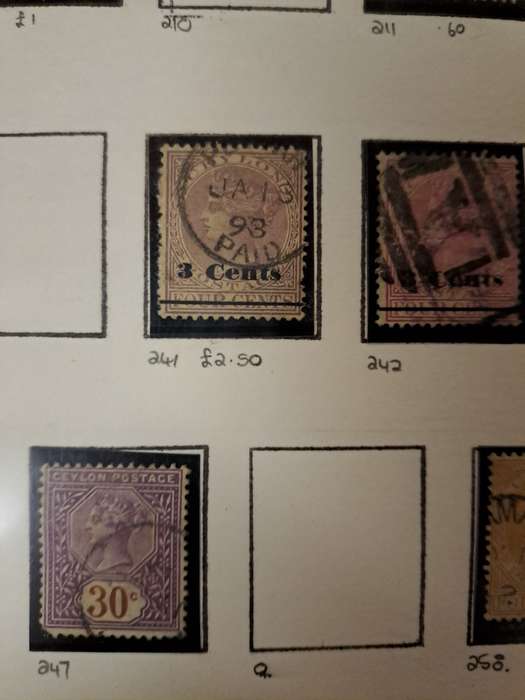 Ceylon - 254 stamps - Clearance sale