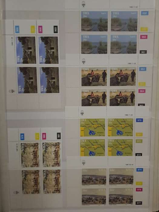 South West Africa - Control Blocks - Between no 407-553