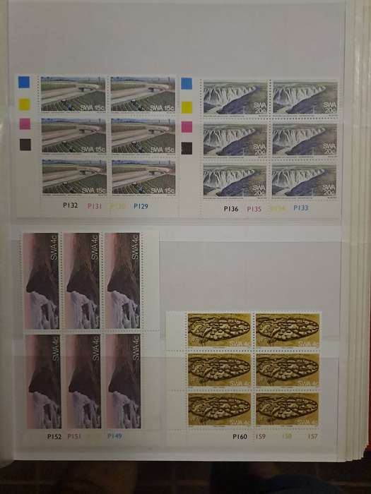 South West Africa - Control Blocks/Strips - Between no 304 and 406